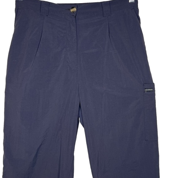 ExOfficio Bugs Away Gray Straight Leg Hiking Field Pants 14 Nylon High Waist - Picture 4 of 15